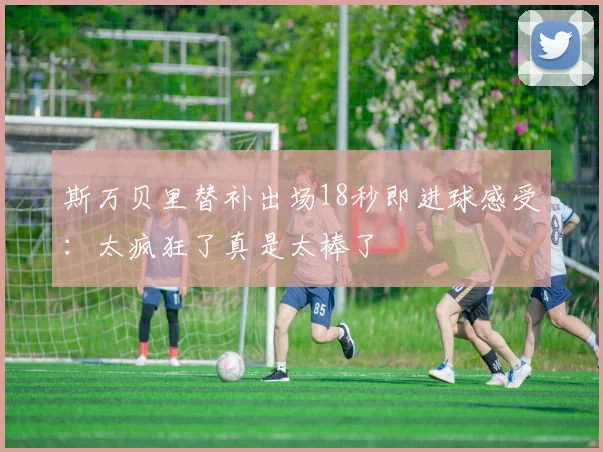 斯万贝里替补出场18秒即进球感受：太疯狂了真是太棒了